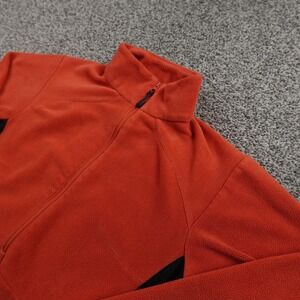 Columbia Titanium Sweater Womens S Orange Black Fleece 1/2 Zip Pullover Jacket